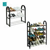 3/5 Tier Shoe Stand Storage Organiser Rack Lightweight Compact Space Save Shelf