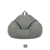 Child/Adult Size Bean Bag Sofa Chair Couch Lazy Lounger Cover No Filling Grey