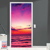 Sunset at sea - Self-adhesive Door Mural - Designed and Made in UK