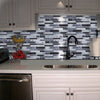 Self-Adhesive 3D Mosaic Brick Wall Tile Sticker Kitchen Bathroom Wallpaper Decal