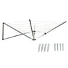Wall Mounted 5 Arm 26m Clothes Airer Folding Concertina Cloth Dryer Washing Line