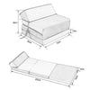 Single Double Fold Out Chair Z Bed Futon Couch Sleepover Guest Mattress Washable