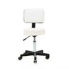 PU Leather Adjustable Backrest Stool Beauty Spa Salon Manicure Chair Black/White