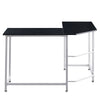 Black Computer Desk L Shape Home Office Desks Large PC Workstation Corner Table