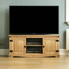 Corona 2 Door 1 Shelf Flat Screen TV Unit Solid Waxed Mexican Pine Stand Cabinet