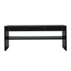 Coffee Table 2 Tiers Wood Tea Table Home Living Room Rectangle Table Black White