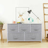 Fabric Chest of Drawers Cabinet Storage Unit Bedside Table w/ 2/3/4/5 Drawers UK
