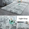 Large Fluffy Carpet SHAGGY Tie-dye Rugs Living Room Bedroom Floor Soft Mat -