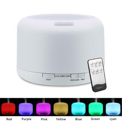 500ML Aroma Diffuser Ultrasonic Air Mist Humidifier Purifier Remote Black Friday