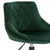 1x Breakfast Bar Stools Bar Chairs for Kitchen Bar Stools with Velvet Swivel Gas