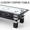 Lux Coffee Tables BlackWith Shelf Rectangle Modern Contemporary For Living Room