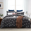 Multicoloured Printed Duvet Set Quilt Cover Bedding Set Single Double King Size