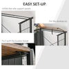 Folding Computer Desk Writing Study Table Industrial Home Office Workstation