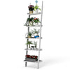 5-Tier Ladder Wall Shelf Home Display Storage Rack Bookcase Plant Flower Stand