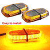 New 12V 240 LED Amber Warning Strobe Recovery Car Flashing Magnetic Beacon Light