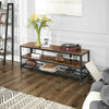 Industrial Style TV Stand Large Vintage Lowboard Console Table Rustic Unit Metal