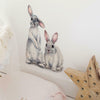 Removable Two Rabbit Wall Sticker Baby Nursery Room Home Window Decoration DIY