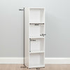 4 Tier Wooden White Cube Bookcase Storage Display Unit Modular Shelving/Shelves