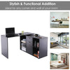 Dual-use Adjustable Large L-Shaped Computer Desk Laptop Workstation