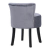 Velvet Padded Button Back Dressing Table Stool Vanity Chair Bedroom Living Room