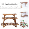 3Pcs Detachable Ladder Shelf Display Stand Shelving Unit Garden Rack Step Style