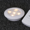 6Pcs Wireless LED Puck Lights Closet Under Cabinet Lighting + Remote Control UK