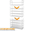 Ultra Large Shoe Rack Storage Capacity 50 Pairs Shoes Organiser Stand Shelf Grey
