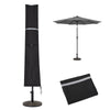 Mondeer 2.7M/3M Garden Parasol Tilt Sun Shade Umbrella 32 LED Light Hand Crank