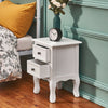 White Bedside Table With Drawer Cabinet Bedroom Furniture Storage Nightstand