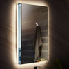 Wall Backlit Led Mirror Bathroom Makeup Mirror Adjustable Bright Frosted Edge UK