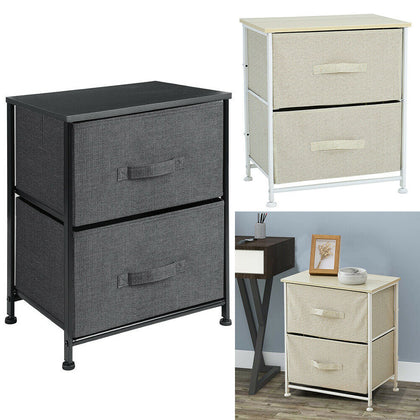 Chest of Drawer Bedside Table Drawer Cabinet Small Side End Nightstand Storage