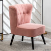 Scallop Shell Button Back Armchair Occasional Lounge Single Sofa Chair Wing Back