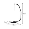 Garden Indoor Hanging Hammock Swing Chair Frame Stand X Base Patio Camping Seat