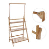 3 Tier Wood Flower Plant Pot Shelf Stand Display Ladder Hanging Rack Home Garden