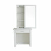 Modern Dressing Table Jewelry Makeup Desk w/Sliding Mirror Bedroom Storage Shelf
