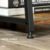 Industrial Style Small Computer Desk Kids Home Office Laptop PC Table Metal Desk