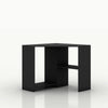 Black Computer Desk PC Laptop Table Corner Home Office Study Gaming Shelf Wood