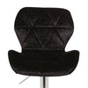 Set of 2 Crushed Velvet Bar Stools Adjustable Swivel Dining Counter Chairs Pub