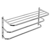 Wall Mounted Triple Chrome Towel Rail Holder Bathroom Holder Storage Rack Shelf