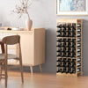 40 Bottles Storage Wine Rack Freestanding Pine Wood Display Shelf Wine Holder