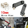2Pcs 10MM MOTORCYCLE MIRROR RISER EXTENDER ADAPTOR ADAPTER MOUNTS MOTORBIKE BIKE