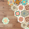 10 Pcs Hexagon Self Adhesive Bathroom Kitchen Wall Floor Tile Sticker Home Decor