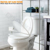 Luxury Bathroom Toilet Seat WC Heavy Duty White Soft Close Slow Top Hinges NEW