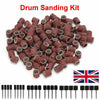 384PCS Drum Sanding Kit For Nail Drill Bits Dremel Accessories Rotary Tool New