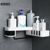 Shower Room Corner Shelf Bathroom Shampoo Cosmetics Shelving Holder Storage Rack