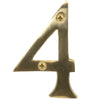 Securit Large Solid Brass Door Numbers 3"/75 mm Polished House Flat Apartment