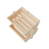 Wooden Natural/White Vegetable Fruit Basket Stacking Container Storage Shelf NEW