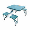 Outsunny Folding Portable Camping Picnic Table Stools Set Outdoor Garden Chairs