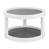 2 Tier Plastic Anti Slip Rotating Kitchen Food Spice Jars Storage Shelf Holder