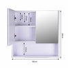 Wall Mounted Mirror Cabinet Vanity Storage Cupboard Shelf Bathroom Double Door